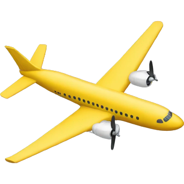 Yellow Plane emoji
