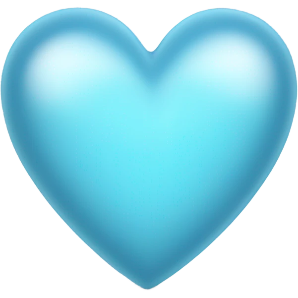 Light blue heart emoji