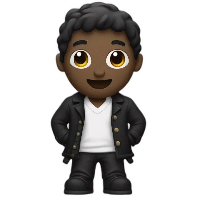 homme noir avec chaîne autour du pied qui cherche du cotton emoji