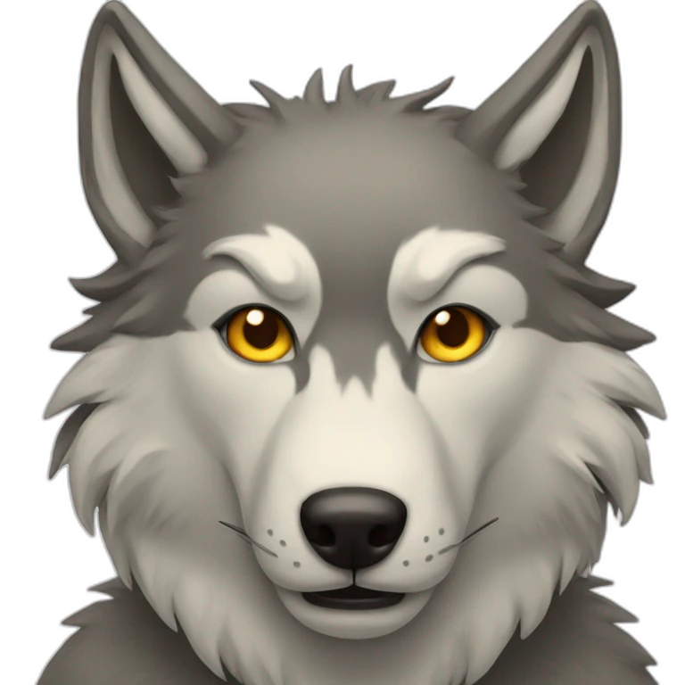 wolf with horns emoji