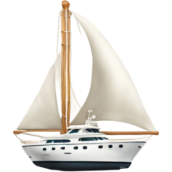 Yatch with Effe Tower  emoji