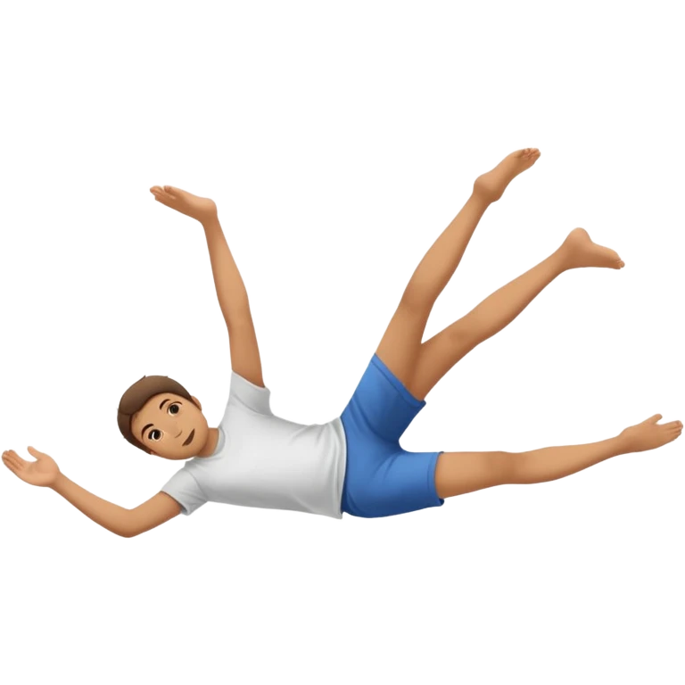 Laying down with feet up in the air emoji