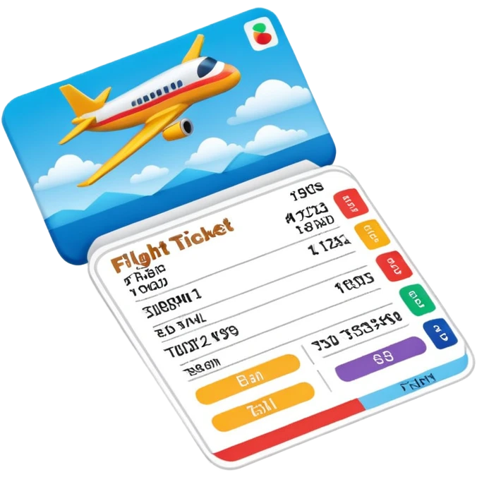 I will buy the flight ticket emoji