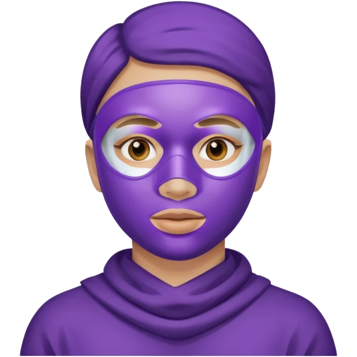 violett face mask emoji