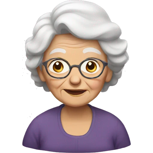 Old woman emoji