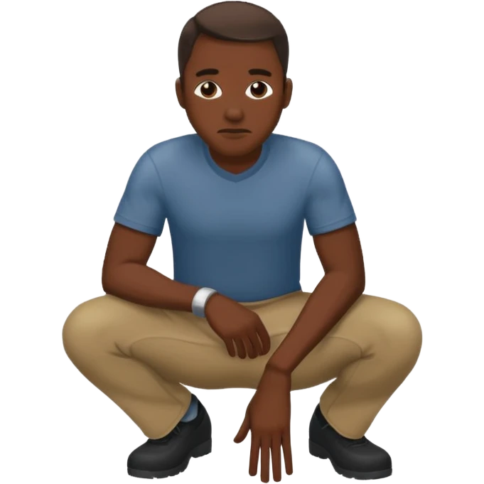 George Floyd and knee emoji