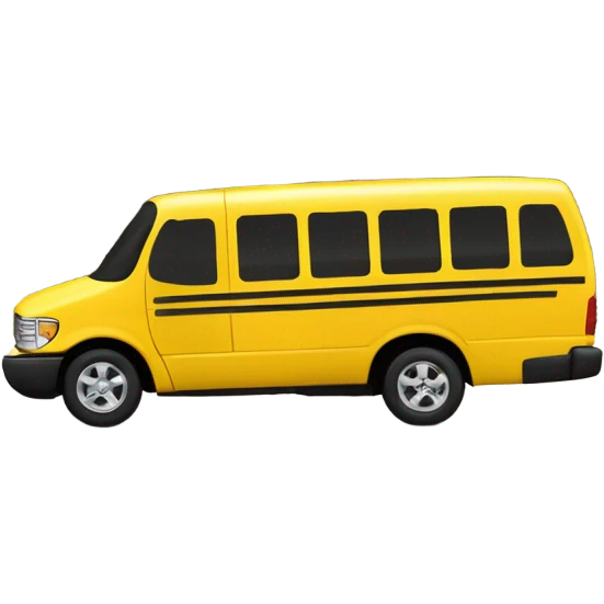 Minivan school bus emoji