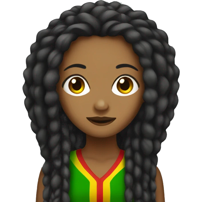 Rasta female emoji