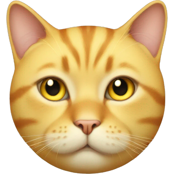 Yellow fat cat emoji