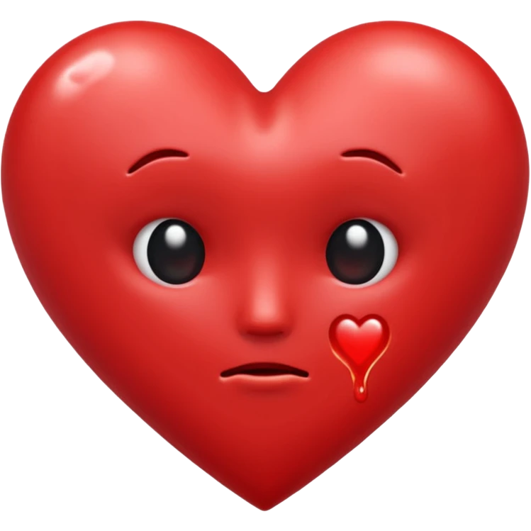 Melting heart plain heart without facce emoji