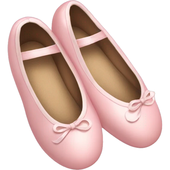 Pale pink ballet shoes emoji