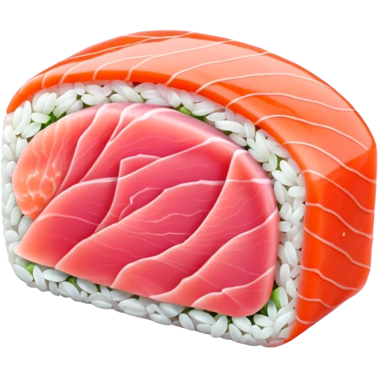sushi piece light pink sashimi  emoji