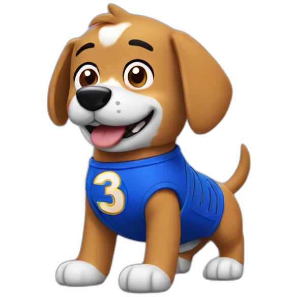 super dog with sonic emoji