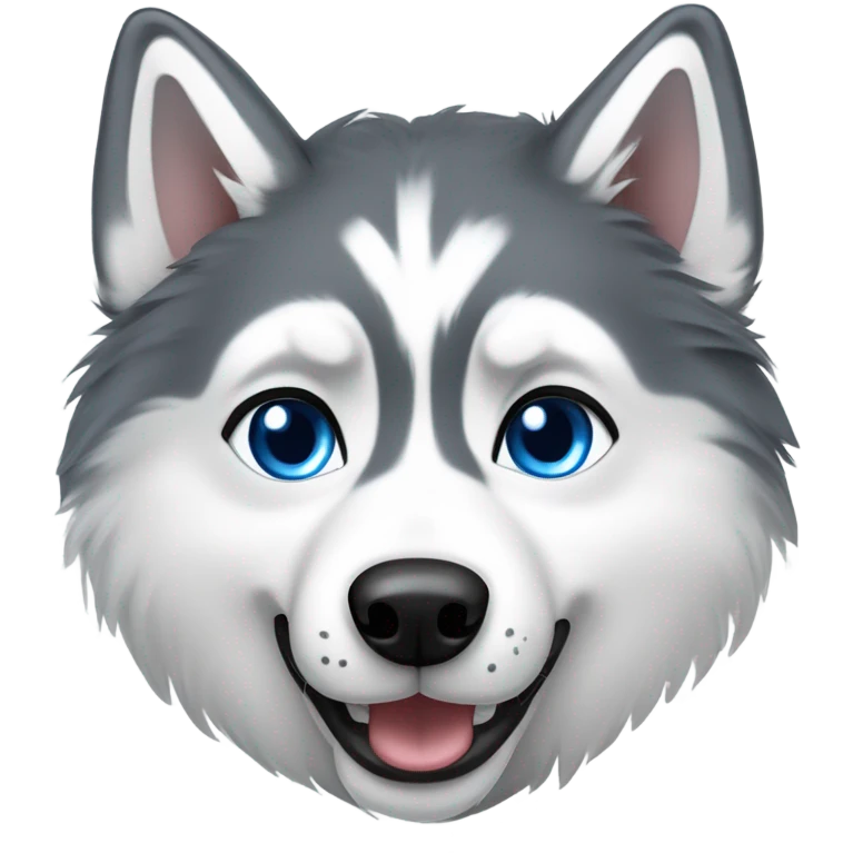 Fluffy husky emoji