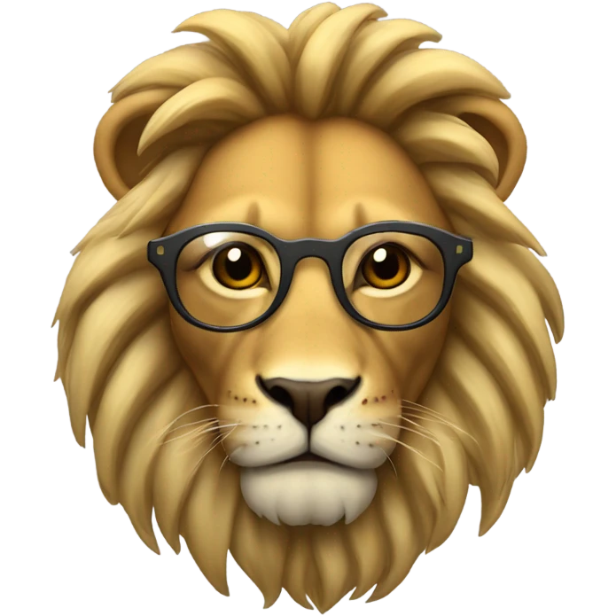 León con lentes de sol emoji
