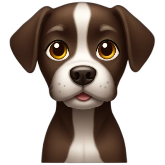 dark-brown little dog emoji