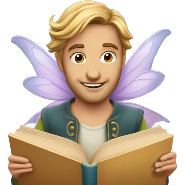 Fairy tale book emoji