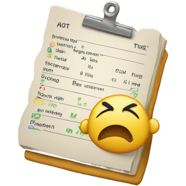 Report card emoji