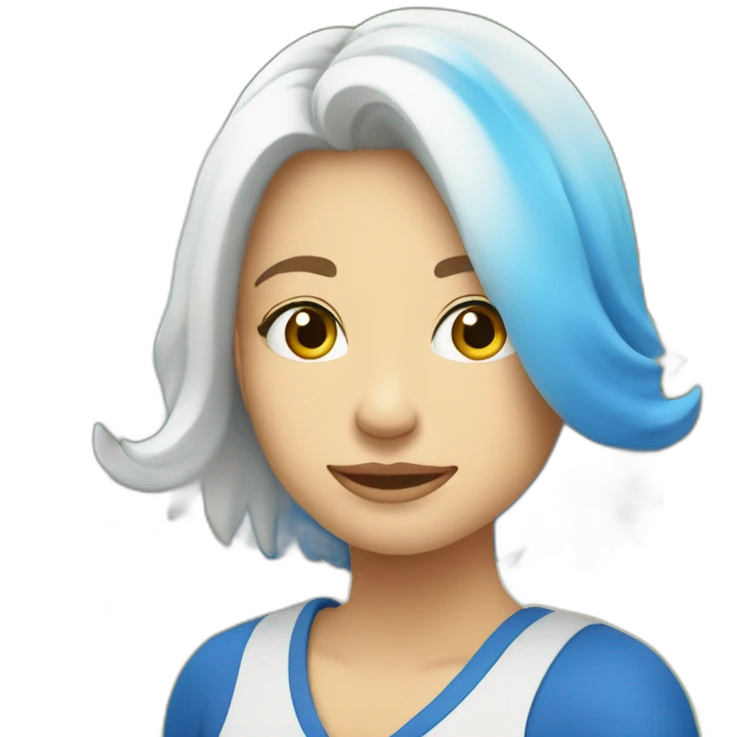 Círculo azul con palomita blanca en medio emoji