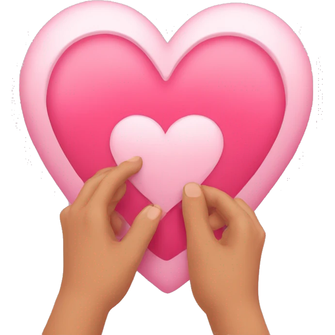 Mano en el corazón emoji