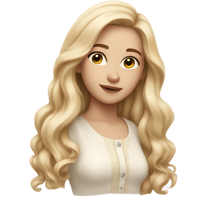 Aesthetic white girl emoji