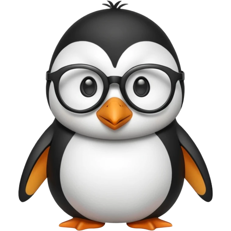  gozlük takan  Penguin emoji