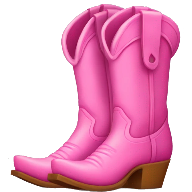 pink cowboy boots  emoji