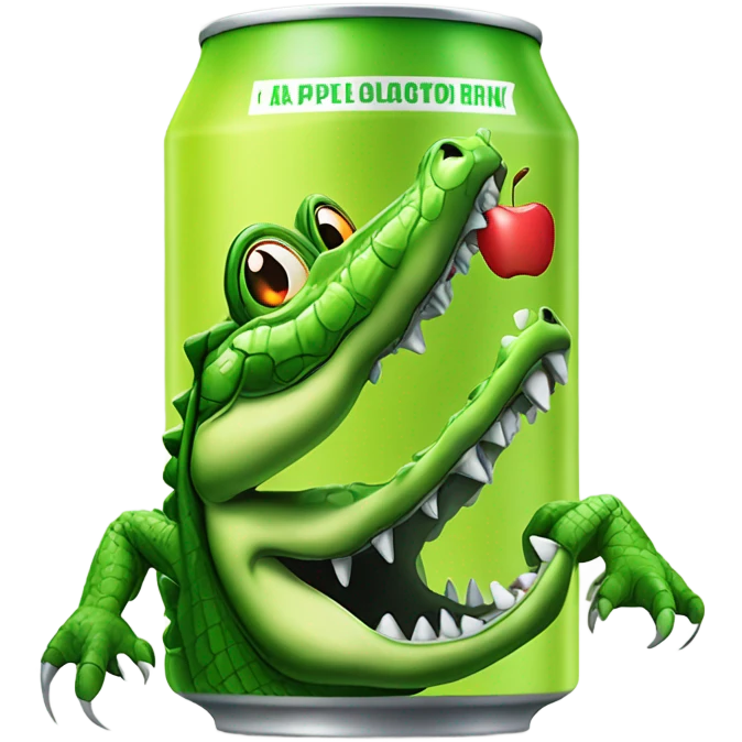 Apple Alligator Energy Drink can emoji