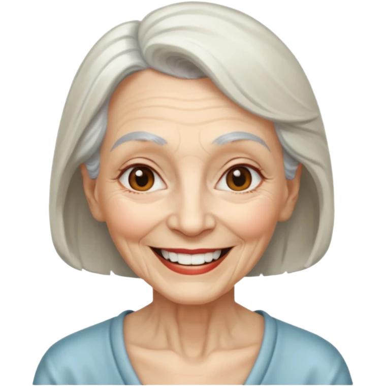 metal painted grandma emoji