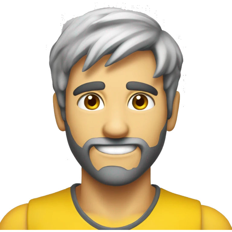 emoji amarelo a sorrir de extrema adrenalina com veias na testa e a deitar fumo das narinas emoji