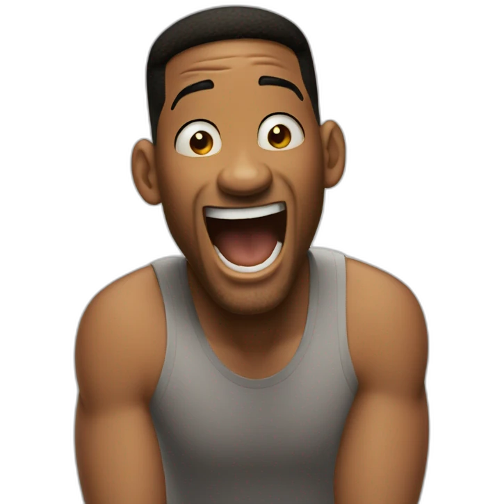 Happy shocked will smith emoji