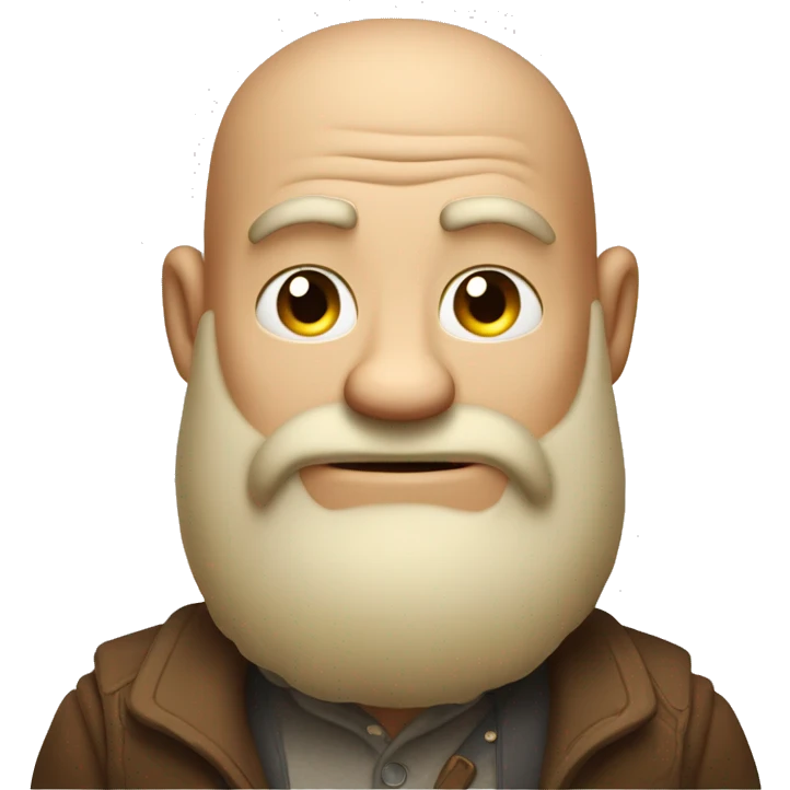 a light-hearted brute who is touched with warm words emoji