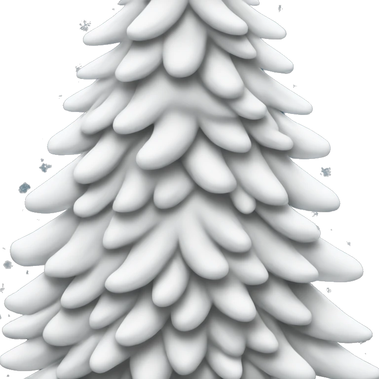 White christmastree emoji