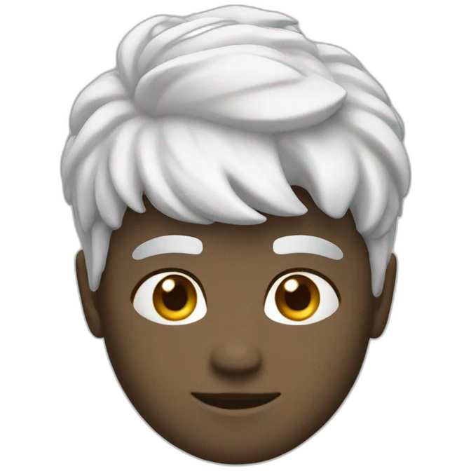 Chat blanc emoji