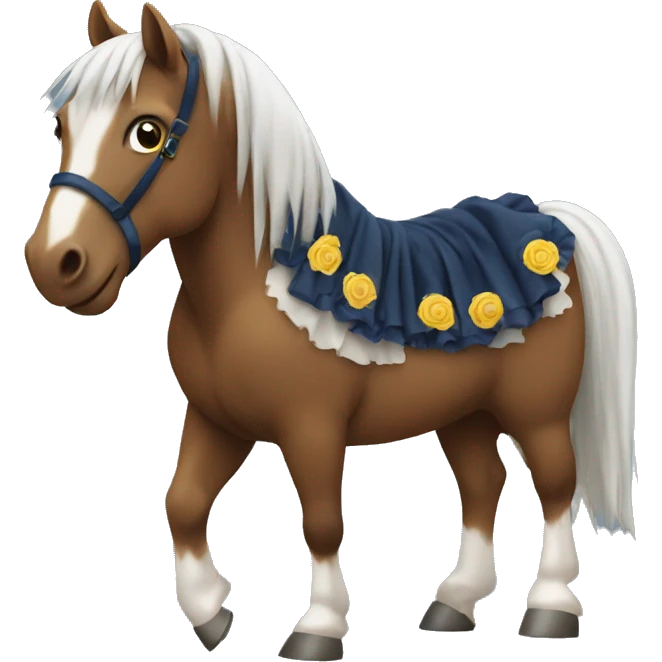 Horse with rosettes emoji