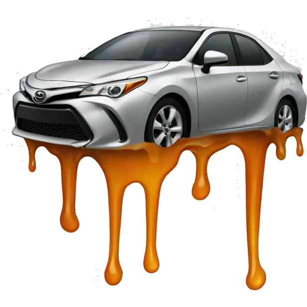 melting toyota logo emoji