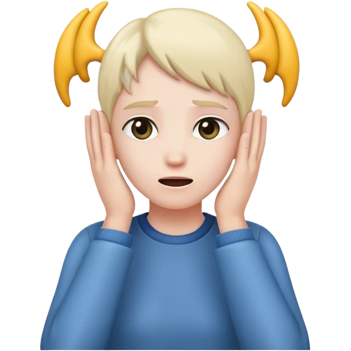 Covering ears  emoji
