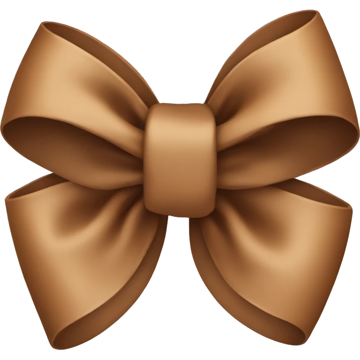 brown baby bow emoji