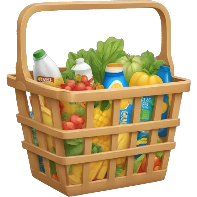 grocery basket emoji