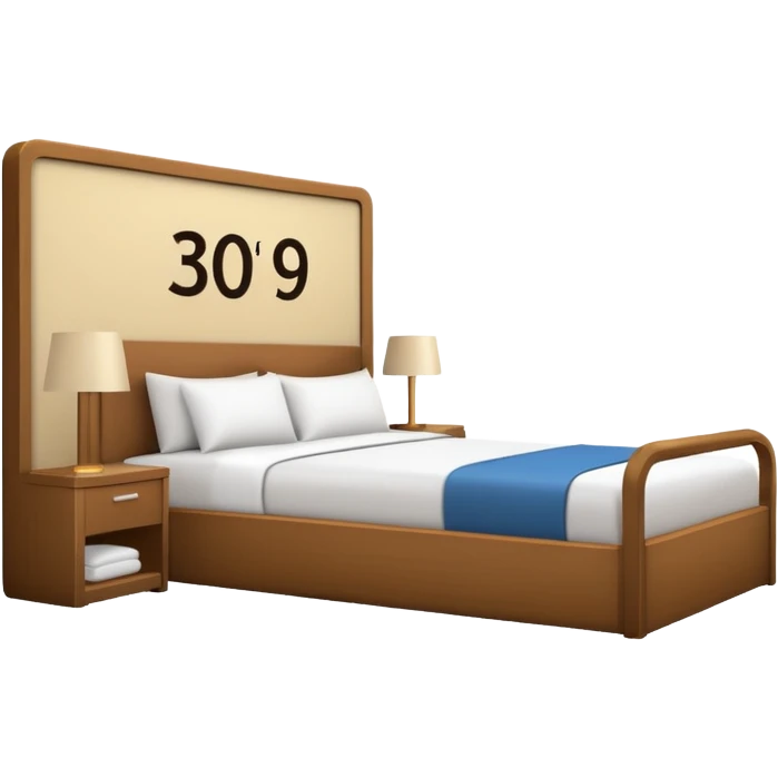 hotel room number 三百九 in japanes emoji
