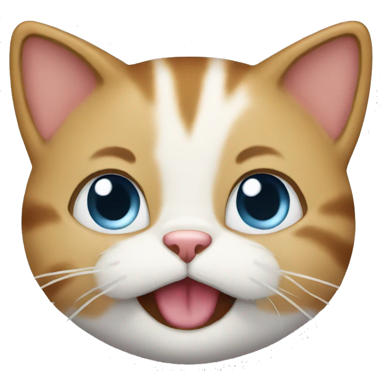 Cat happy emoji