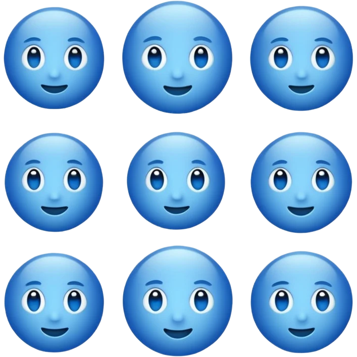 Blue emoji