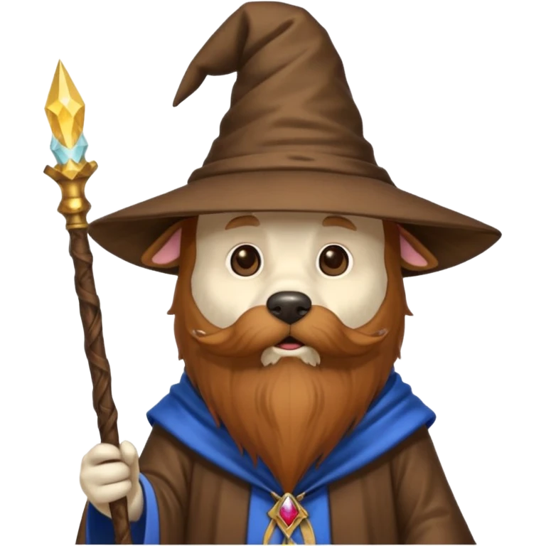 Dog wizard emoji
