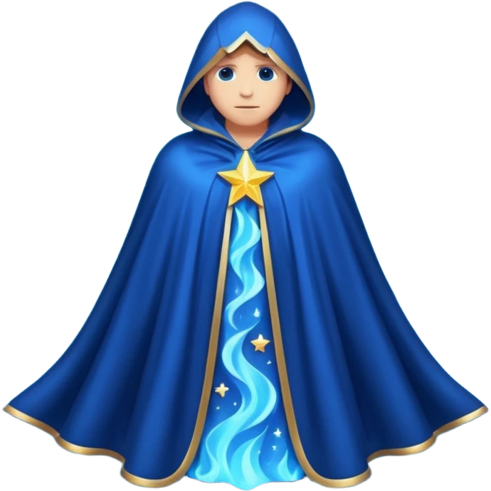 a fantasy magic star pattern cloak emoji