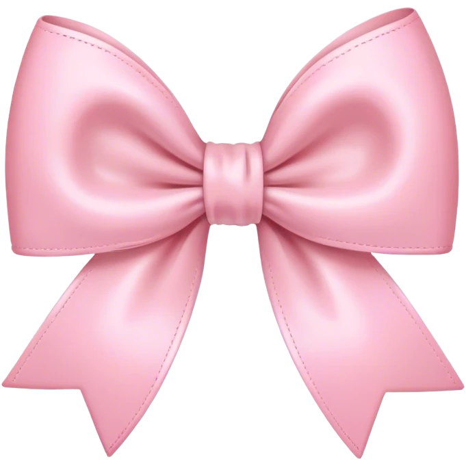 pastel pink bow emoji