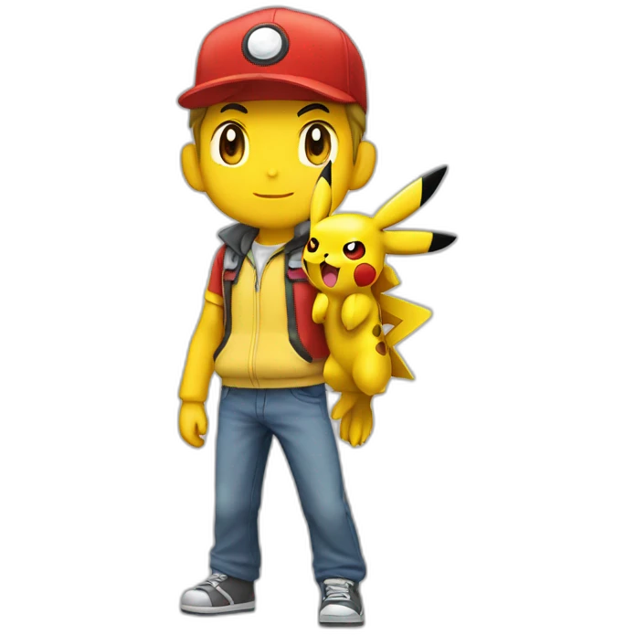 pokémon_trainer_red_with_pikachu emoji