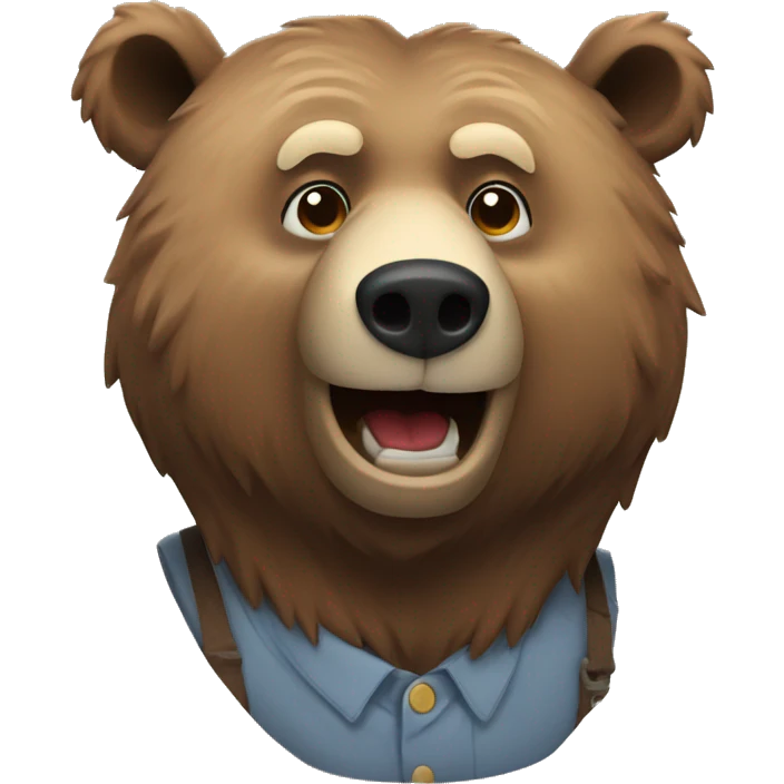 ol grizzly bear  emoji