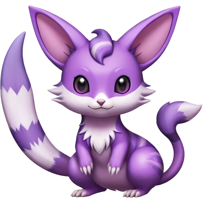 Shiny Furret-Espeon-Noibat-Hybrid (Full body) emoji