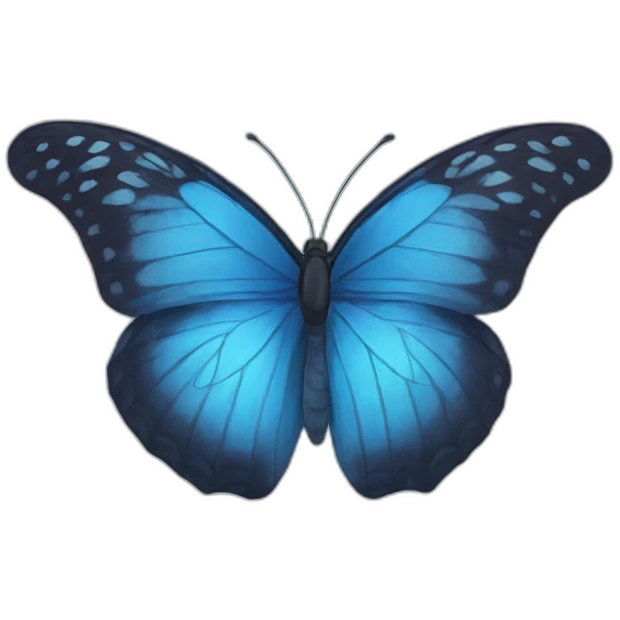 blue butterfly emoji