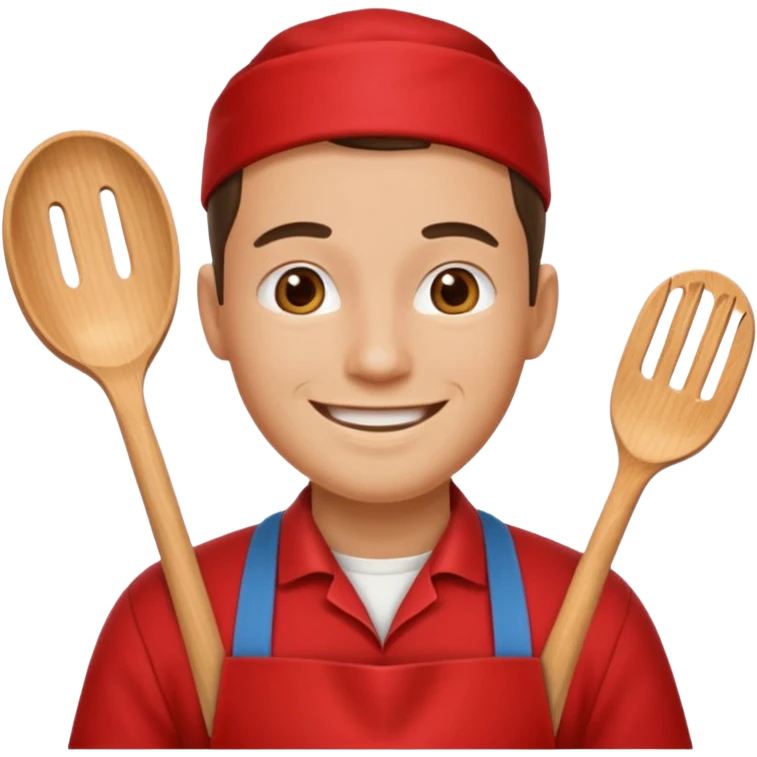 man red apron  emoji